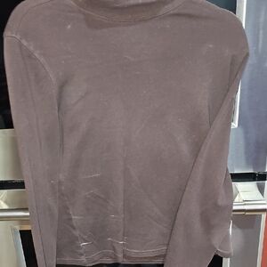 Women's Brown Jersey Top